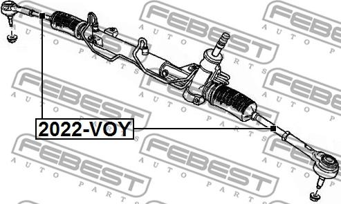 Febest 2022-VOY - Articulatie axiala, cap de bara www.parts5.com