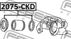 Febest 2075-CKDR - Set reparatie, etrier www.parts5.com