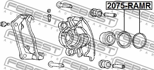 Febest 2075-RAMR - Repair Kit, brake caliper www.parts5.com