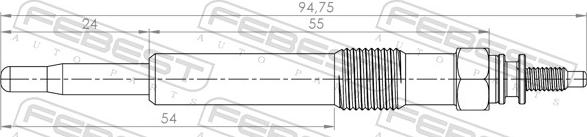 Febest 21642-003 - Glow Plug www.parts5.com