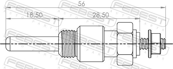 Febest 21642-002 - Glow Plug, auxiliary heater parts5.com