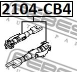 Febest 2104-CB4 - Reglaj, frana tambur www.parts5.com