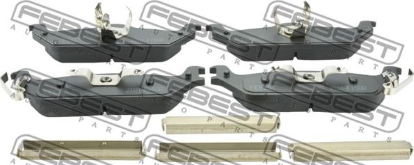 Febest 2101-F150R - Brake Pad Set, disc brake www.parts5.com