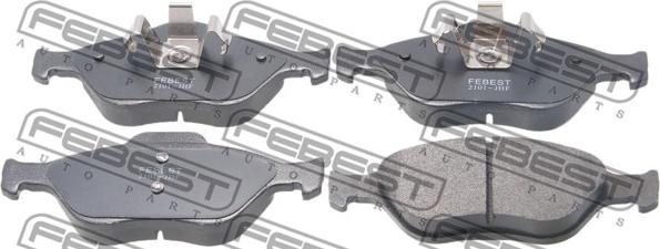 Febest 2101-JHF - Brake Pad Set, disc brake parts5.com