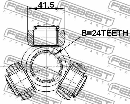 Febest 2116-TC718TDCI - Vetonivel www.parts5.com