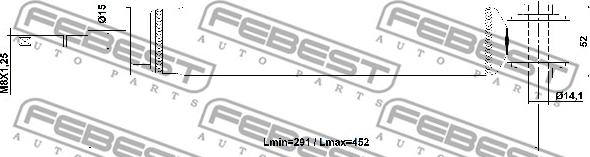 Febest 21110-010R - Αμορτισέρ www.parts5.com