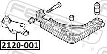 Febest 2120-001 - Ball Joint www.parts5.com