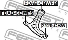 Febest FDAB-CBWFB - Suspensión, Brazo oscilante www.parts5.com