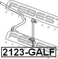 Febest 2123-GALF - Rod / Strut, stabiliser www.parts5.com