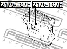 Febest 2175-TC7F - Repair Kit, brake caliper www.parts5.com