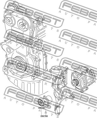 Febest 2390-TIGII - Rihmapinguti,soonrihm www.parts5.com