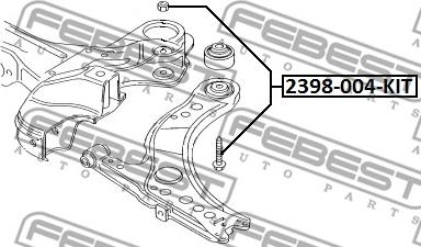 Febest 2398-004-KIT - Camber Correction Screw www.parts5.com