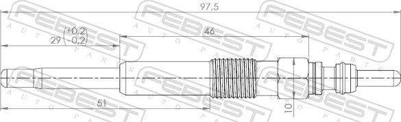 Febest 23642-004 - Grejač za paljenje www.parts5.com