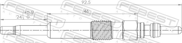 Febest 23642-001 - Glühkerze www.parts5.com