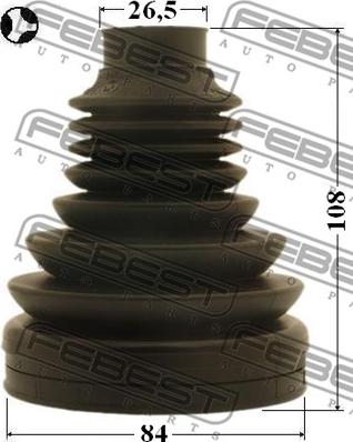 Febest 2315-TATT - Fuelle, árbol de transmisión www.parts5.com