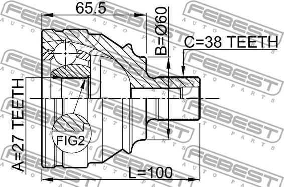 Febest 2310-028 - Set articulatie, planetara www.parts5.com