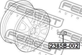 Febest 2385B-002 - Wheel Stud www.parts5.com