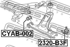 Febest 2320-B3F - Ball Joint www.parts5.com