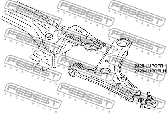 Febest 2320-LUPOFLH - Ball Joint www.parts5.com