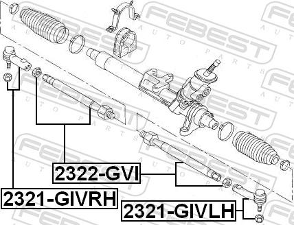 Febest 2321-GIVLH - Tie Rod End www.parts5.com