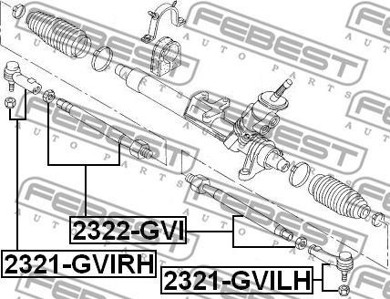 Febest 2321-GVILH - Hlava příčného táhla řízení www.parts5.com