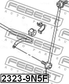 Febest 2323-9N5F - Тяга / стойка, стабилизатор www.parts5.com