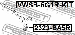 Febest 2323-BA5R - Rod / Strut, stabiliser parts5.com