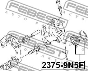 Febest 2375-9N5F - Ремкомплект, тормозной суппорт www.parts5.com