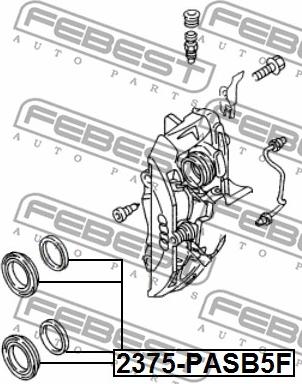 Febest 2375-PASB5F - Set za popravku, kočione čeljusti www.parts5.com