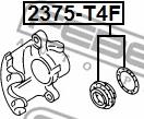 Febest 2375-T4F - Set za popravku, kočione čeljusti www.parts5.com