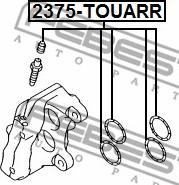 Febest 2375-TOUARR - Juego de reparación, pinza de freno www.parts5.com