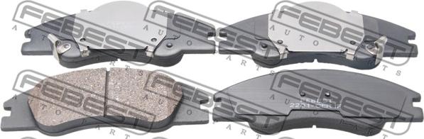 Febest 2201-CERIF - Brake Pad Set, disc brake www.parts5.com