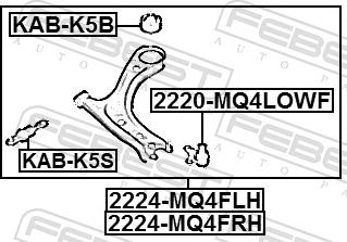 Febest 2220-MQ4LOWF - Ball Joint www.parts5.com