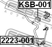 Febest KSB-001 - Bearing Bush, stabiliser www.parts5.com