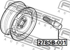 Febest 2785B-001 - Μπουλόνι τροχού www.parts5.com