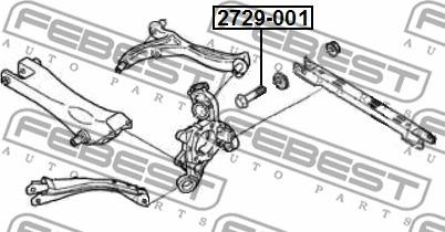 Febest 2729-001 - Surub corectare inclinare www.parts5.com