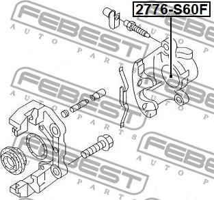 Febest 2776-S60F - Piston, brake caliper parts5.com