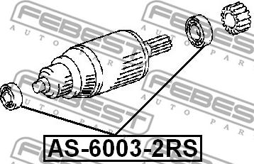 Febest AS-6003-2RS - Bearing www.parts5.com