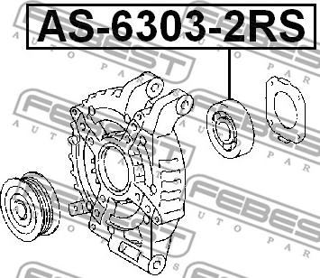 Febest AS-6303-2RS - Lagar www.parts5.com