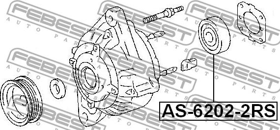 Febest AS-6202-2RS - Подшипник www.parts5.com