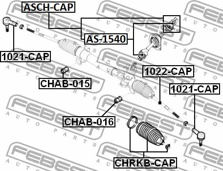 Febest ASCH-CAP - Steering Shaft www.parts5.com