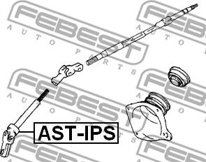 Febest AST-IPS - Steering Shaft www.parts5.com