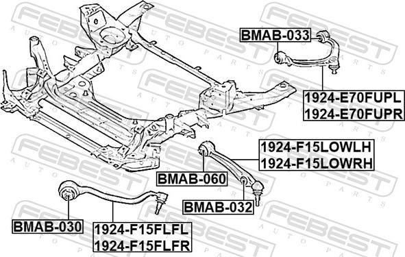 Febest BMAB-060 - Tukivarren hela www.parts5.com