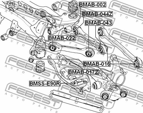 Febest BMAB-017Z - Suport,trapez www.parts5.com