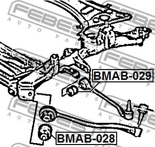 Febest BMAB-028 - Bush of Control / Trailing Arm parts5.com