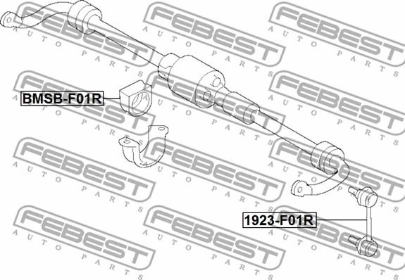 Febest BMSB-F01R - Cuzinet, stabilizator www.parts5.com