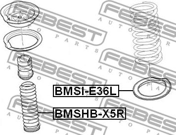 Febest BMSI-E36L - Rugótányér www.parts5.com