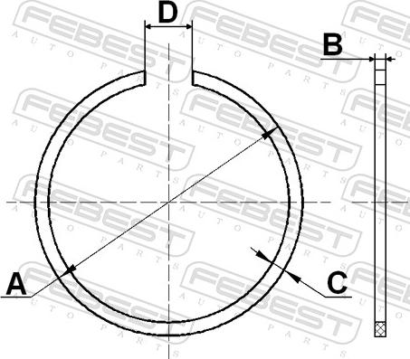 Febest CC-2-52X2 - Mounting Set, drive shaft bellow www.parts5.com