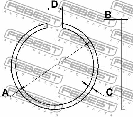 Febest CC-2-72X2 - Mounting Set, drive shaft bellow www.parts5.com