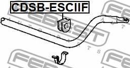 Febest CDSB-ESCIIF - Bearing Bush, stabiliser www.parts5.com